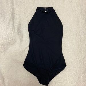 black mock neck mariia leotard